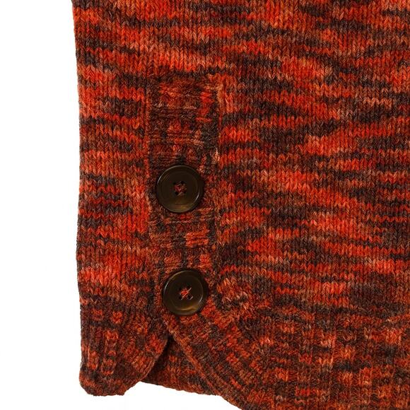 Madewell Rust Marled Knit Crewneck Pullover Sweater Size M Cozy Fall Winter - Picture 4 of 5